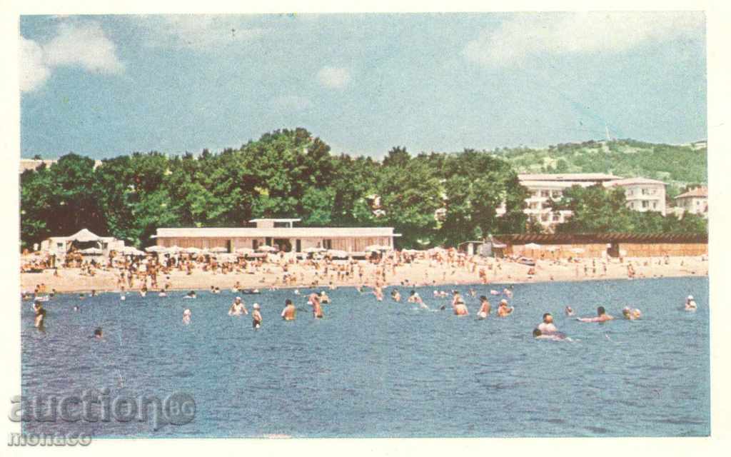 Παλιά καρτ-ποστάλ - Βάρνα, με θέα την παραλία