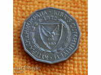 1972 r 1 milion, Cipru, aluminiu, super rare