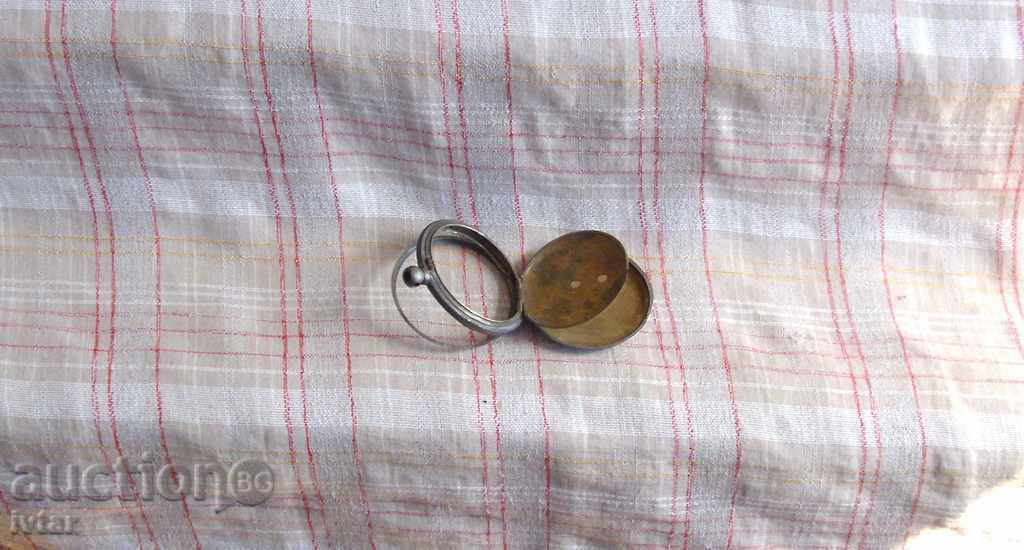 Каса за джобен часовник - сребро с позлата - 5