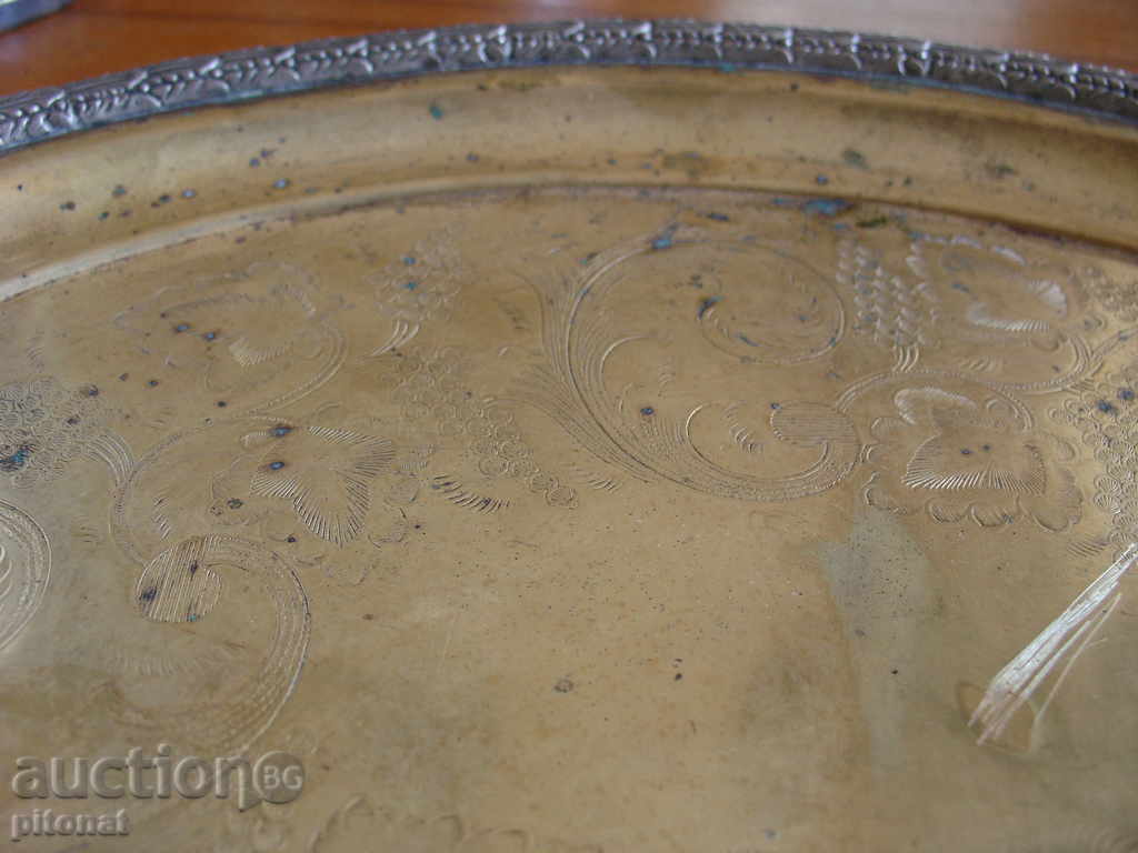 Antique επάργυρο δίσκο - 5