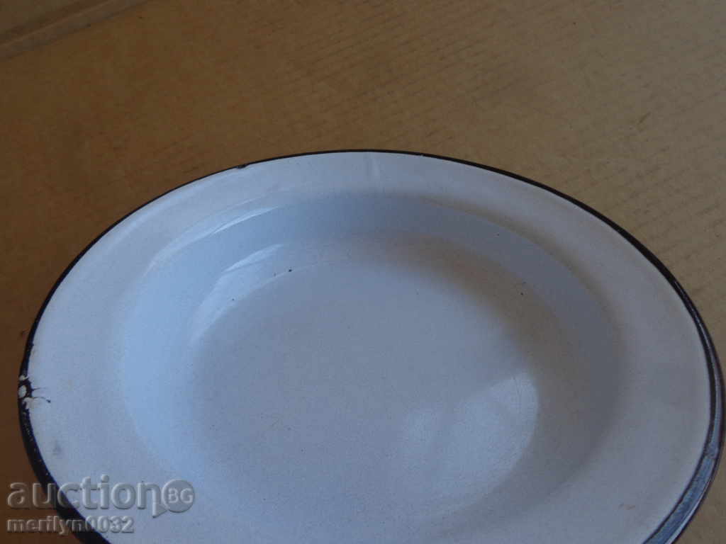 Enameled dish, enamel bowl, bowl, wounded soup - 6 Enameled dish, enamel bowl, bowl, wounded soup - 6