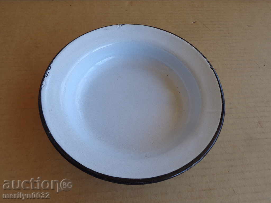 Enameled dish, enamel bowl, bowl, wounded soup - 7 Enameled dish, enamel bowl, bowl, wounded soup - 7