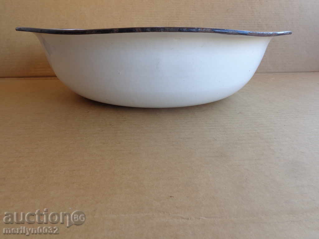 Enameled basin, bowl, enamel bowl - 5 Enameled basin, bowl, enamel bowl - 5