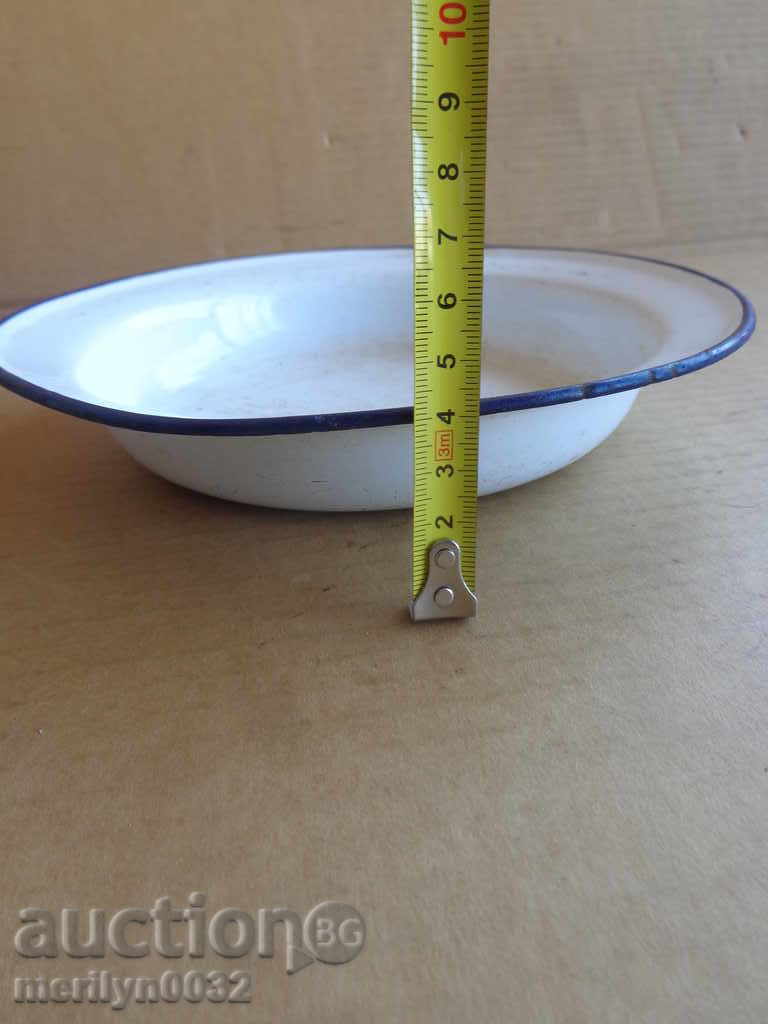 Auction Enameled dish, enamel bowl, bowl, wounded soup Auction Enameled dish, enamel bowl, bowl, wounded soup