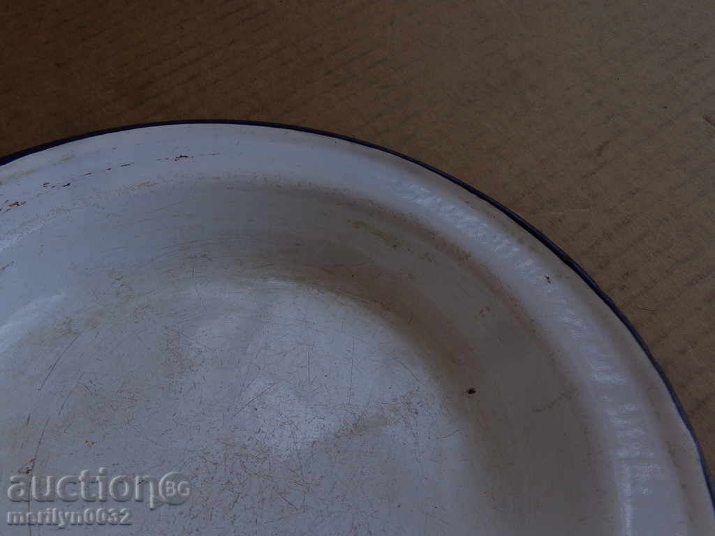 Enameled dish, enamel bowl, bowl, wounded soup - 6 Enameled dish, enamel bowl, bowl, wounded soup - 6