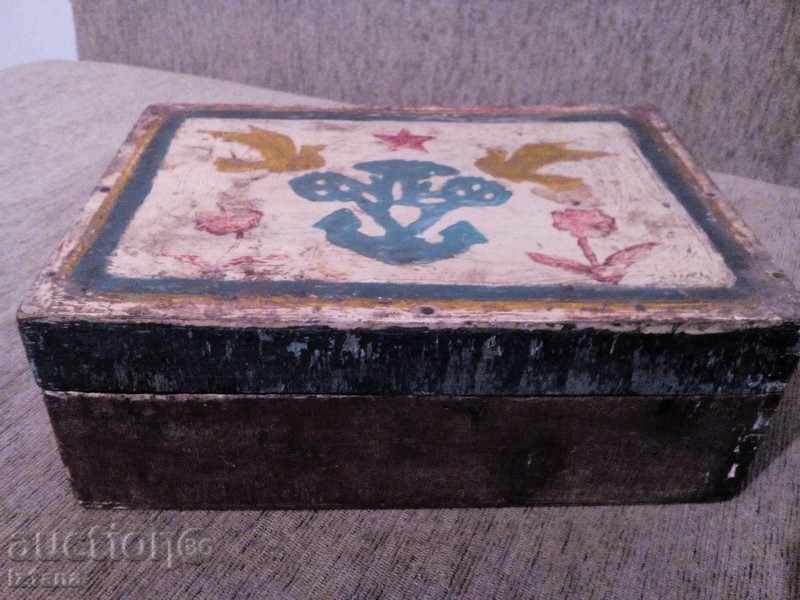 Ancient wooden box with price 10.00 BGN | € 5.11 Ancient wooden box with price 10.00 BGN | € 5.11