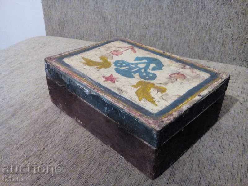 Auction Ancient wooden box Auction Ancient wooden box