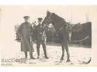 Стара снимка - Кавалеристи със саби и кон