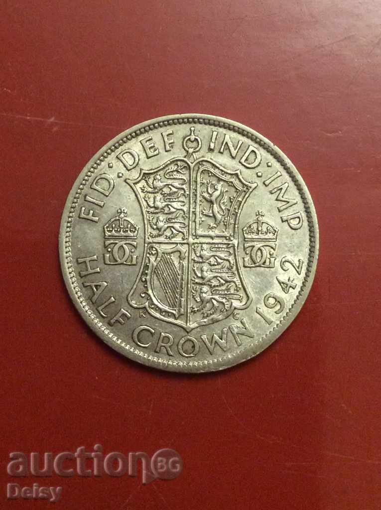 Marea Britanie, 1/2 korona1942g.