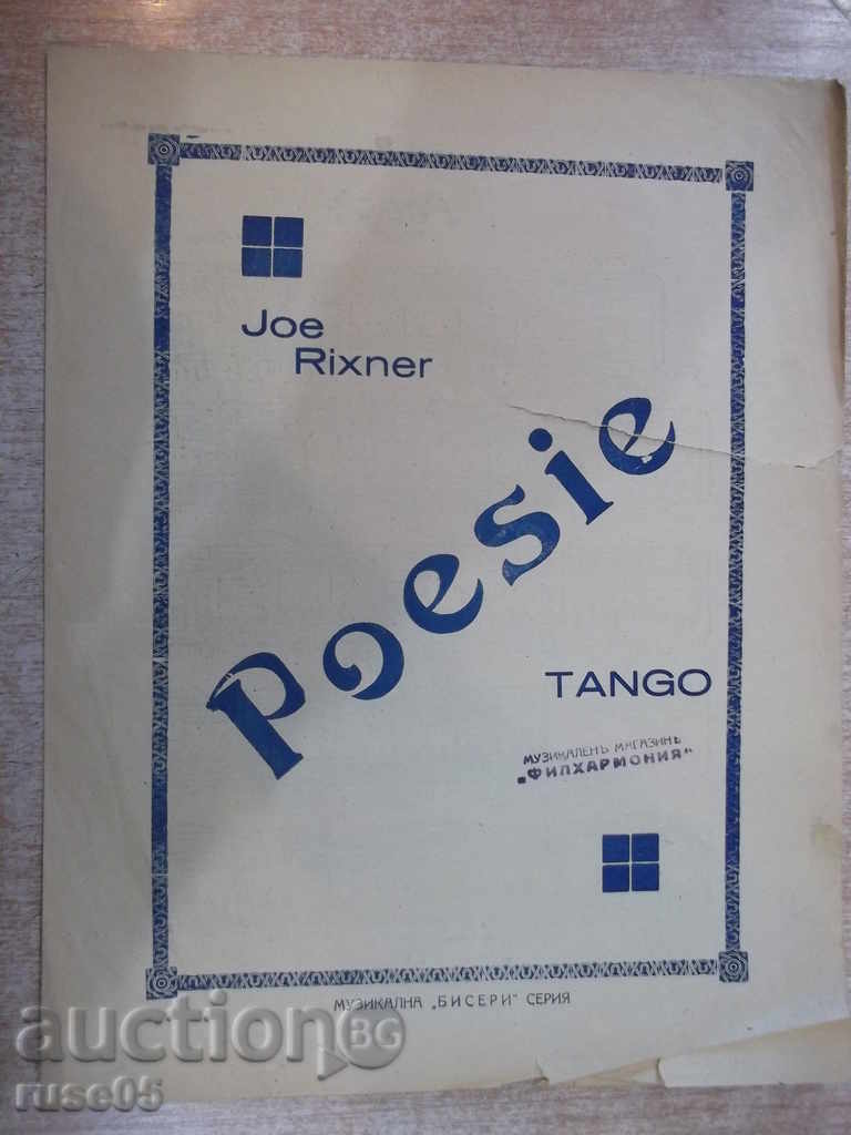 Note "Poesie - Tango - Joe Rixner" - 4 p.