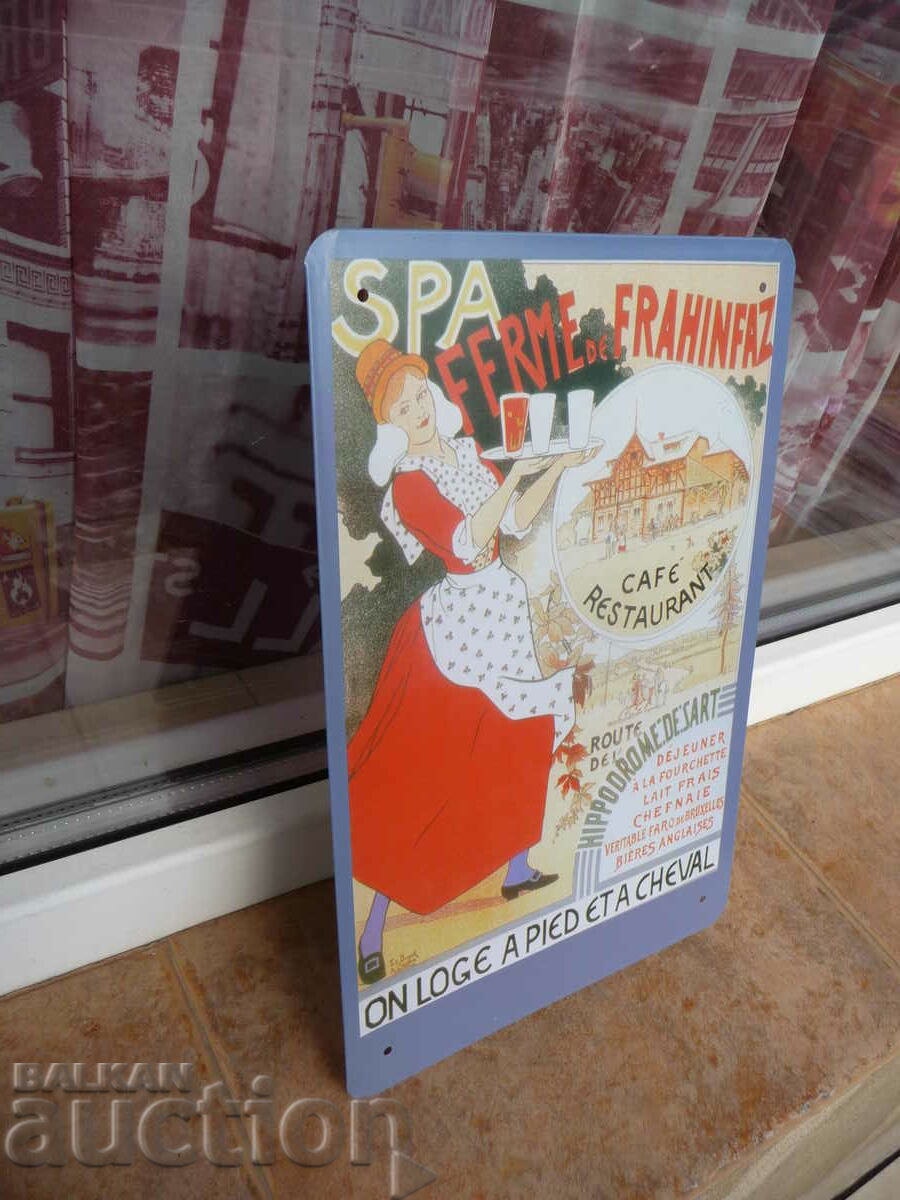 Auction  Metal plate food restaurant spa hotel farm relax water