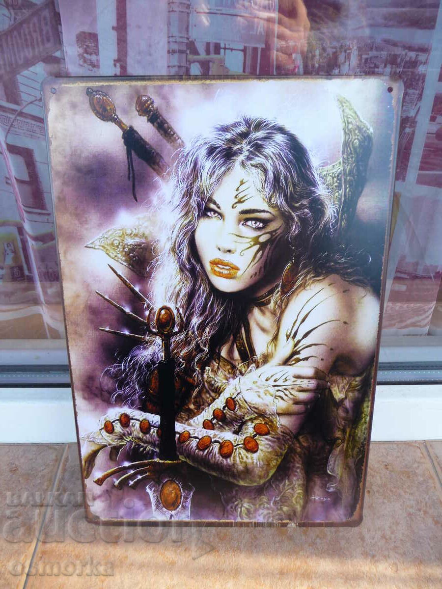 Metal Plate Fantasy Sword Magic Erotic battles fame warriors with price 18.00 BGN | € 9.20 Metal Plate Fantasy Sword Magic Erotic battles fame warriors with price 18.00 BGN | € 9.20
