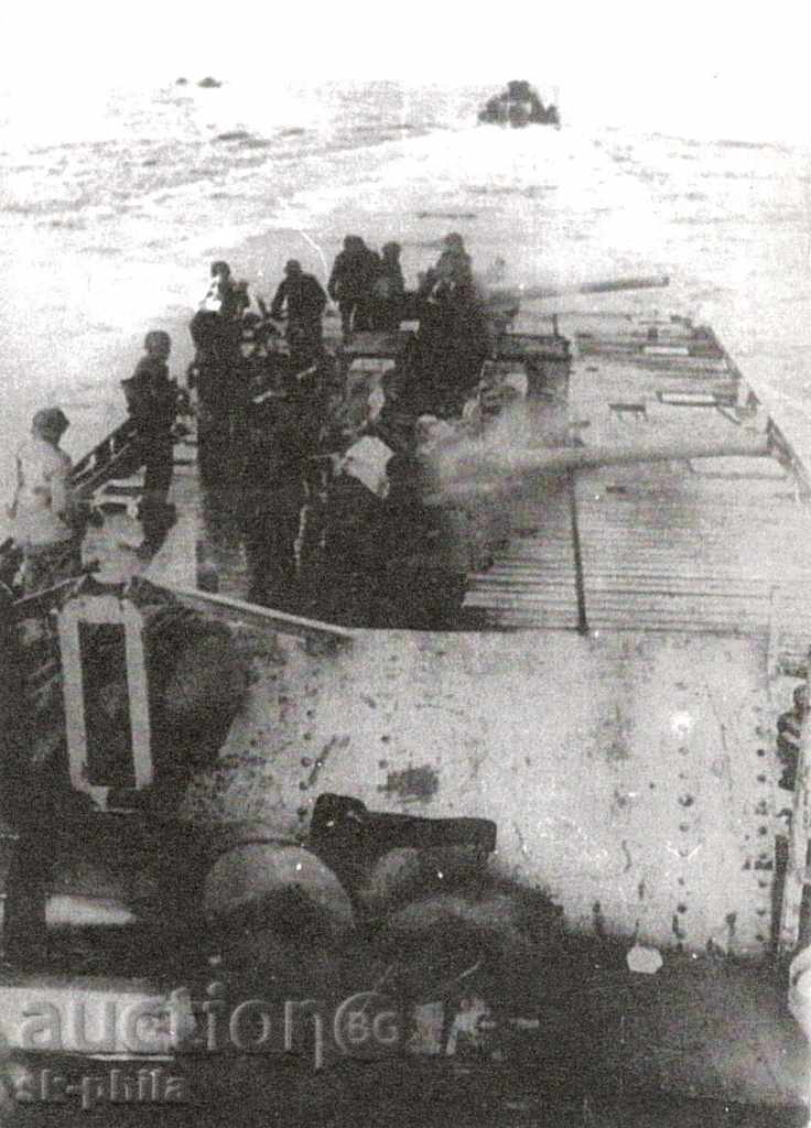 Old postcard - picture - German warship