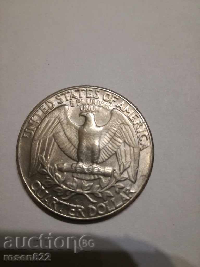 1/4 Dolar 1990