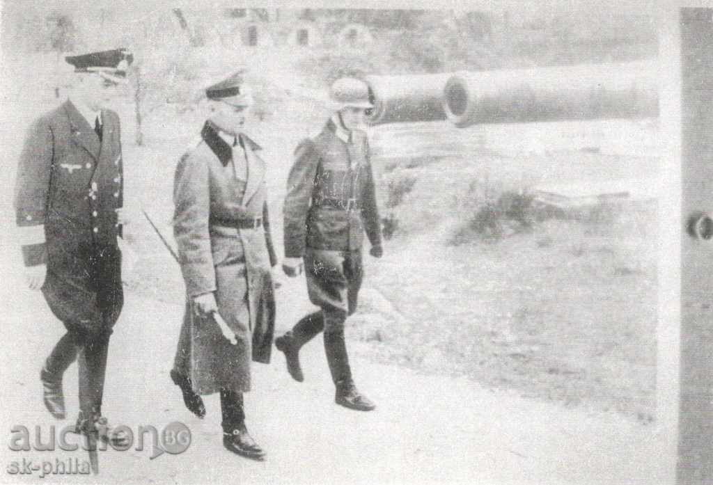 Old postcard picture - German officers