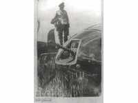 Παλιά καρτ ποστάλ-presnimka - αεροσκαφών πυροβολικό