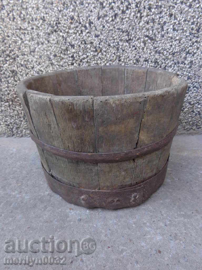 An old wooden funnel 140 years old from a cellar