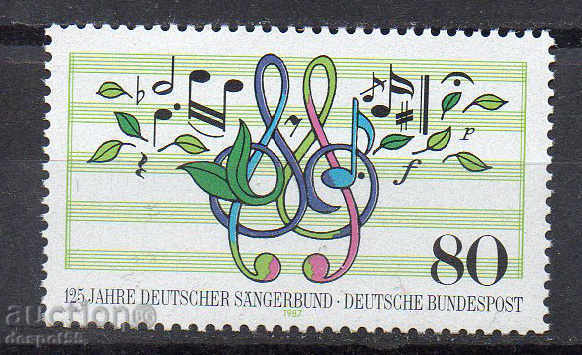 1987. ГФР. 125 г. Съюз на хористите в Германия.