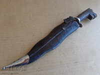 Pumnal vechi cu lamă de cuțit de pumnal kanya kris lucrat manual