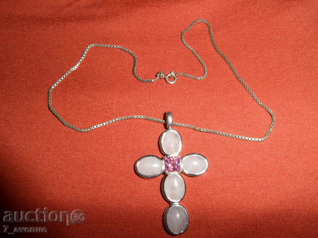 COLOR silver 925, cross-58 / 35mm, diameter 36cm with price 299.99 BGN | € 153.38 COLOR silver 925, cross-58 / 35mm, diameter 36cm with price 299.99 BGN | € 153.38