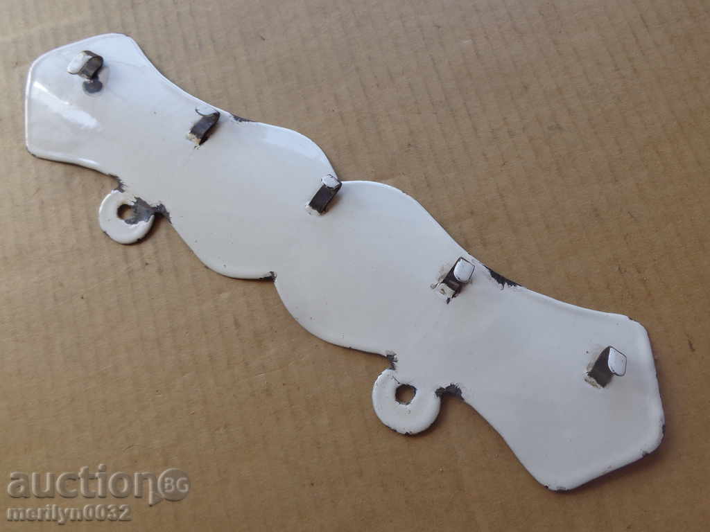 Auction Old enamel enamel hanger Auction Old enamel enamel hanger