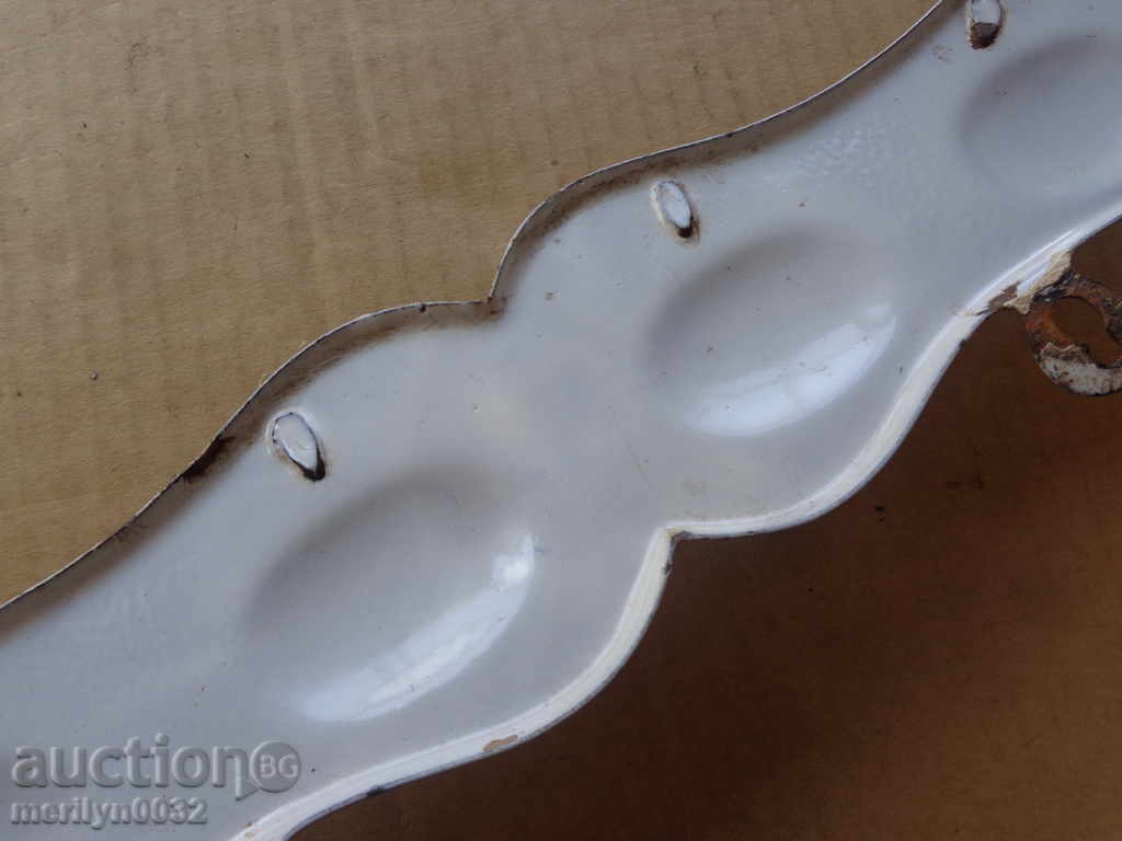 Old enamel enamel hanger - 6 Old enamel enamel hanger - 6