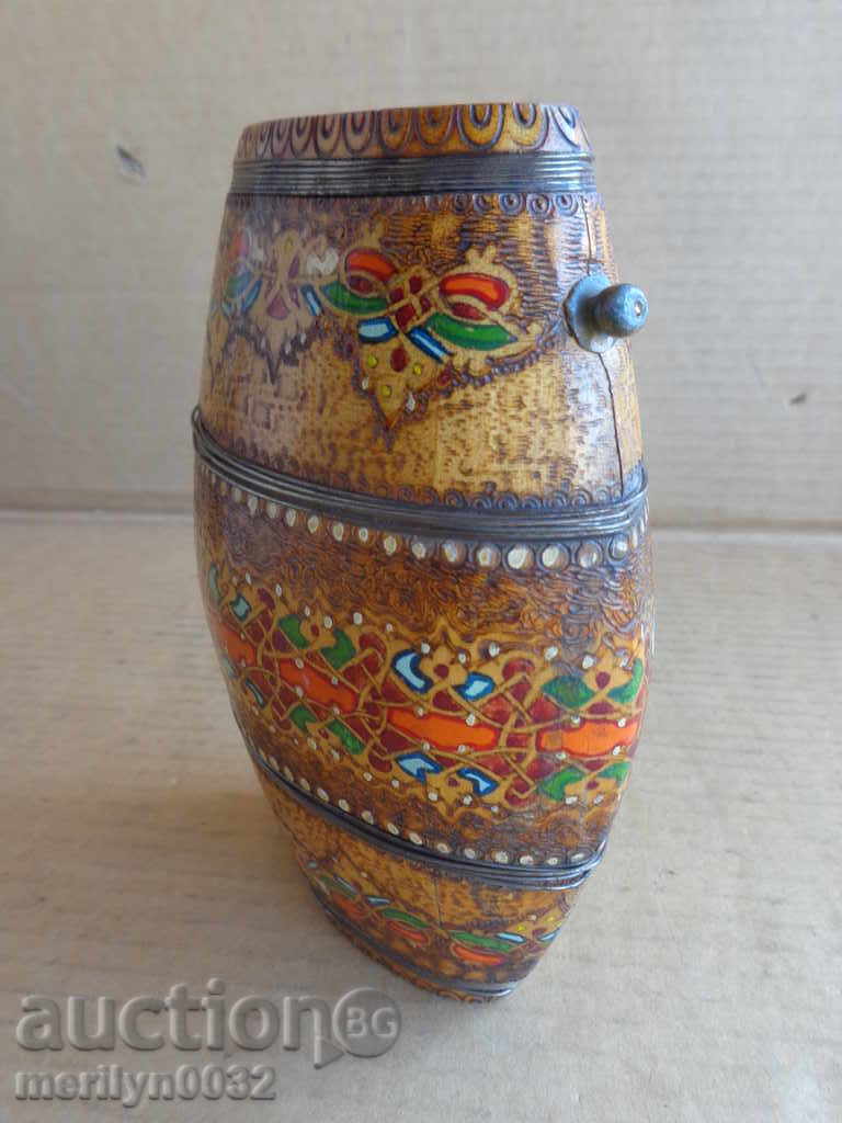 Аукцион Старинен дървен павур, бъклица, бъкел Аукцион Старинен дървен павур, бъклица, бъкел