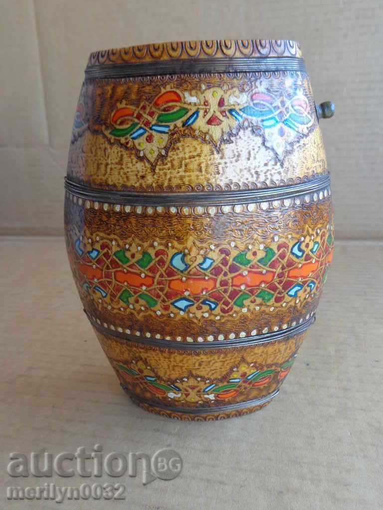 Старинен дървен павур, бъклица, бъкел - 6 Старинен дървен павур, бъклица, бъкел - 6