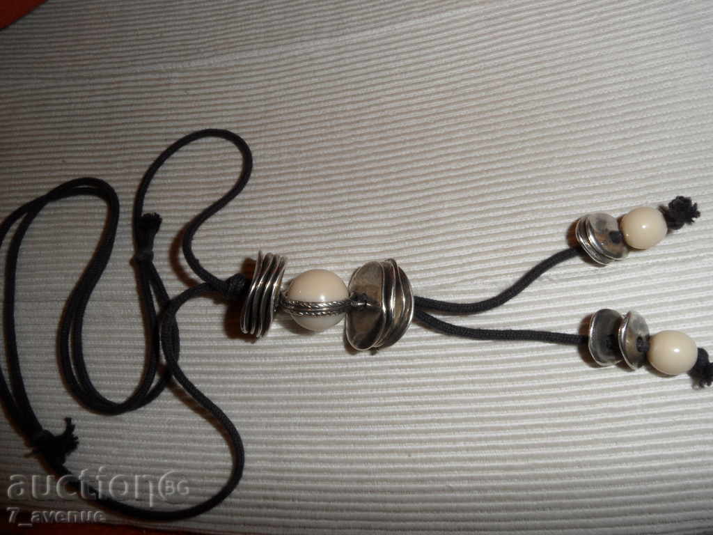 NECKLACE with natural white stone. It's beautiful!