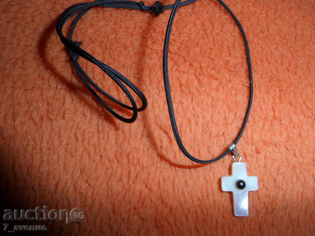 NECK cross mother of pearl and hematite 21 / 14mm with price 6.99 BGN | € 3.57 NECK cross mother of pearl and hematite 21 / 14mm with price 6.99 BGN | € 3.57