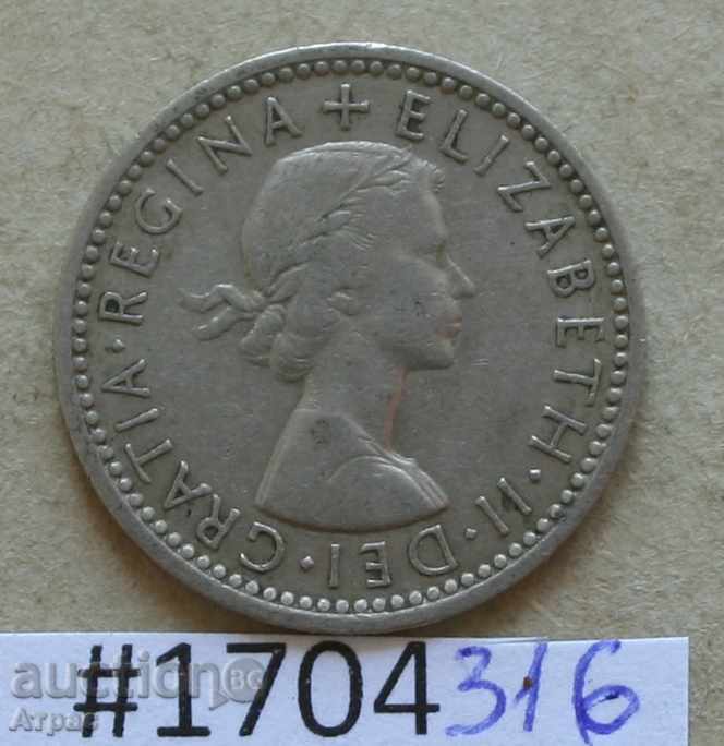 6 pence 1955 Marea Britanie cu preț € 0.46 | 0.90 BGN