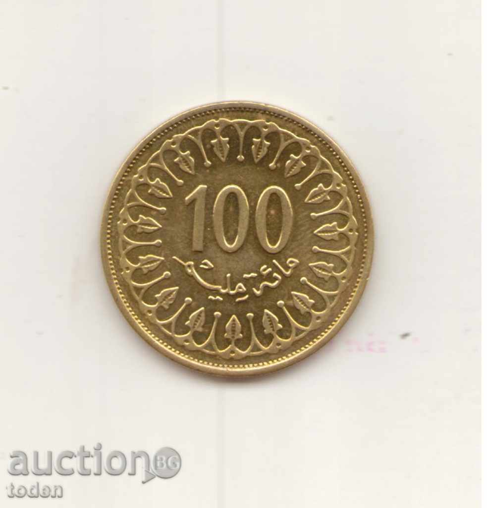 ++Tunisia-100 Millimes-2013 (1434)-KM# 309 with price 1.50 BGN | € 0.77