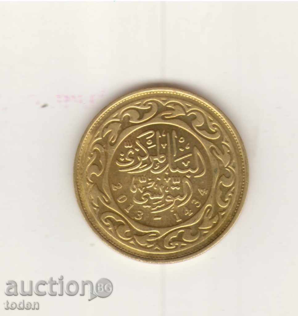 ++Tunisia-100 Millimes-2013 (1434)-KM# 309