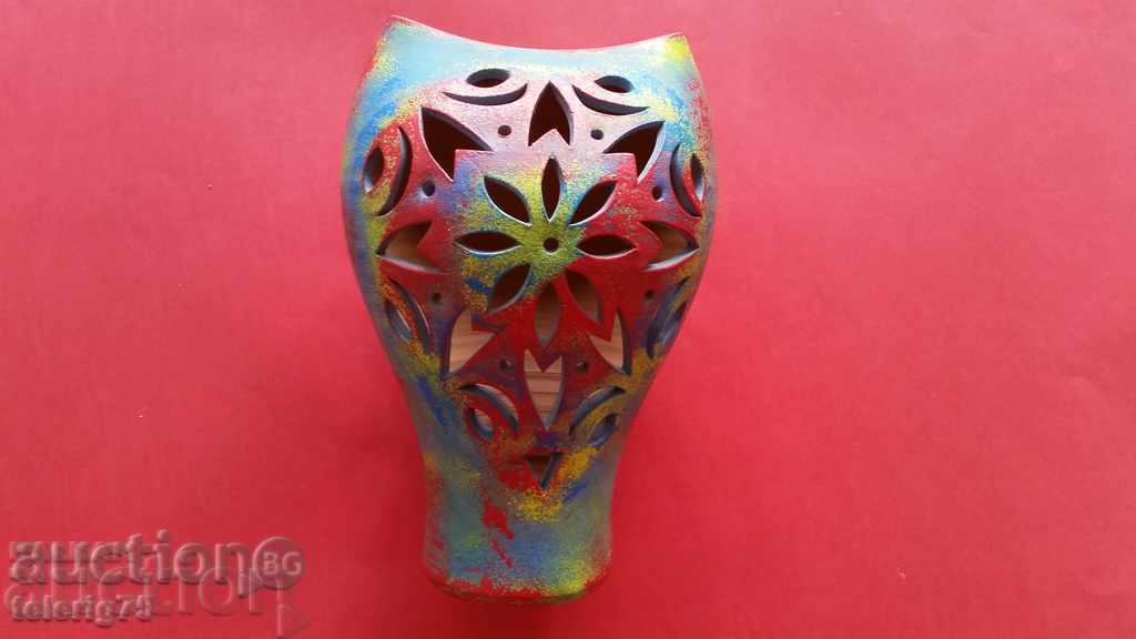 Beautiful Handmade and Painted Ceramic Flower Vase