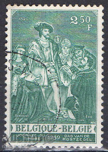 1959. Βέλγιο. Ημέρα σφραγίδα του ταχυδρομείου.