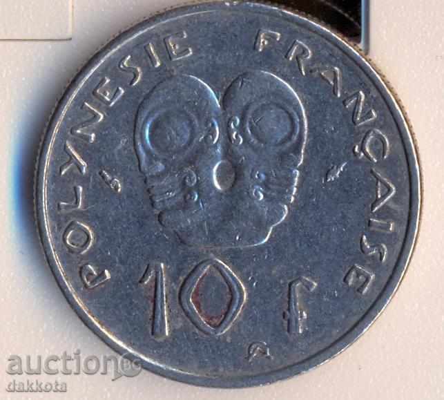Γαλλική Πολυνησία 10 φράγκα το 1984