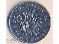 French Polynesia 20 Franc 1991