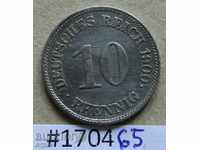 10 pfennig 1900 E -Germania