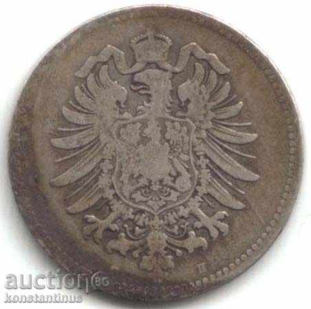 Germania Reich 1 Mark 1875 H Rare cu preț € 10.23 | 20.01 BGN