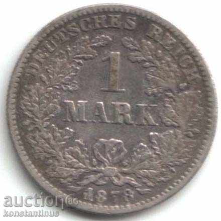 Germany Reich 1 Mark 1878 F Rare