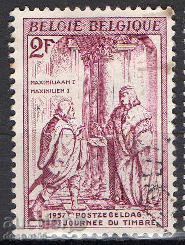1957. Belgium. Postage stamp day.