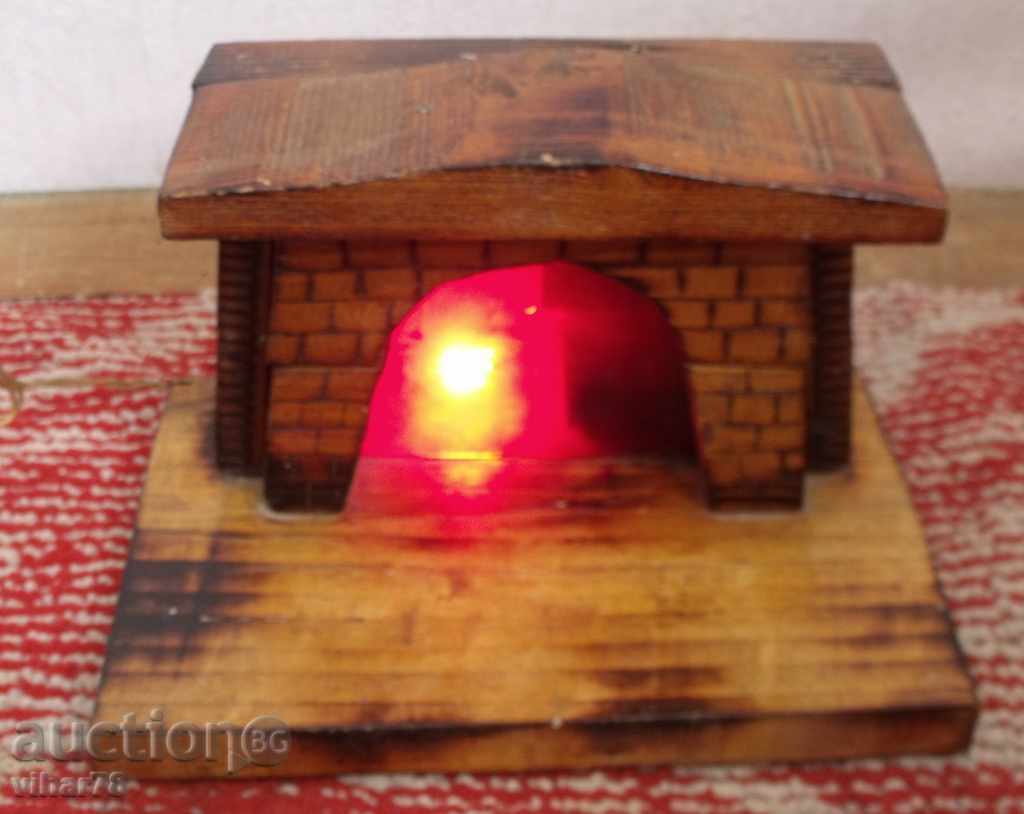 decorative wooden fireplace