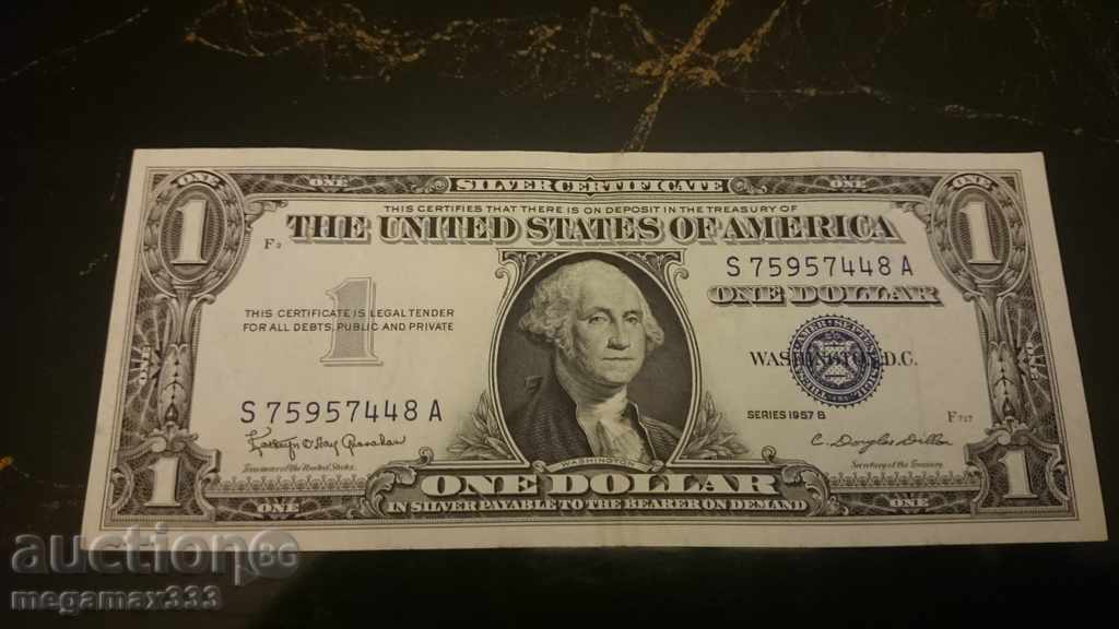 1 Dollar Silver Certificate 1957your.7448