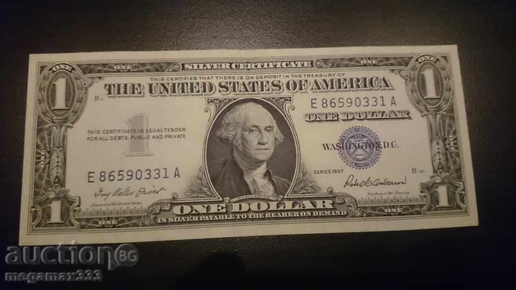 1 dolar excelează în 1957.331
