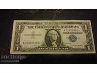 $ 1 Certificat de argint circulat 1957god.966