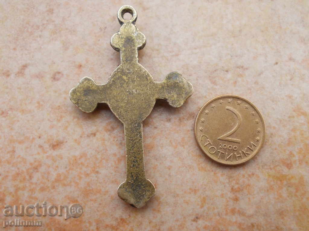 Auction  Old bronze cross
