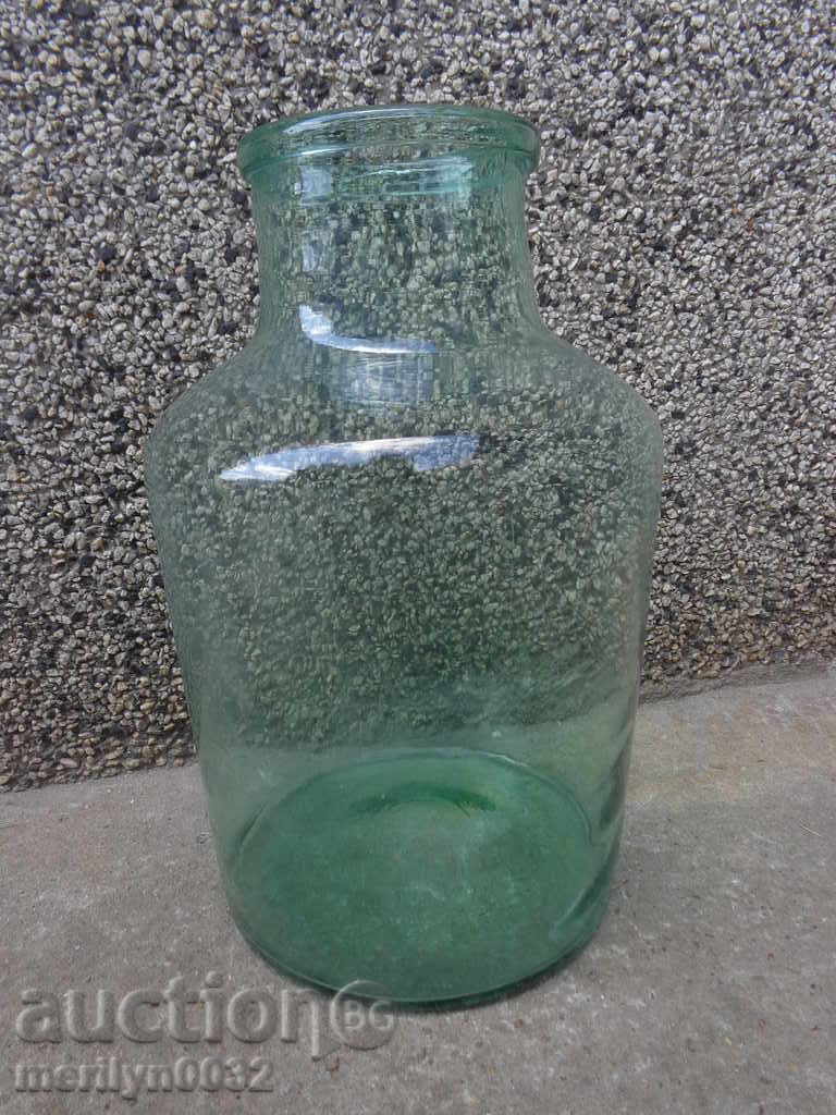 Glass pickle for pickle, jar, bottle
