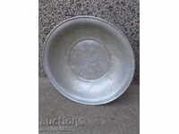 Old aluminum bowl bowl