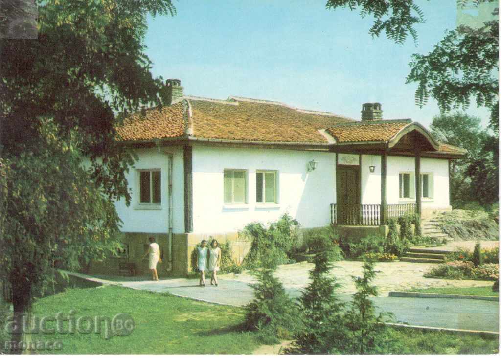 Стара пощенска картичка - Сливенски мин. бани - механата