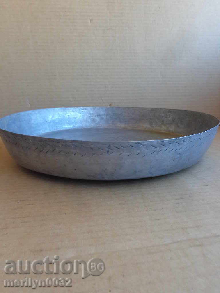 Banitsa tray, baker, tray, blue, copper pot - 6